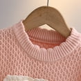 thumbnail image 5 of CYRBOKO Toddler Girls Sweater Vests, Gift Crewneck Casual Sleeveless Knit Pullover Pink Size 2-3 T, 5 of 9