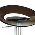 thumbnail image 2 of Benjara Vera 19-29 Inch Counter Height Stool, Round Swivel, Adjustable, Chrome Gray, 2 of 6