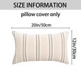 thumbnail image 7 of Unique Bargains Pack of 2 Striped Soft Cozy Cushion Cases Pillow Covers 20" x 12" Grey, 7 of 7