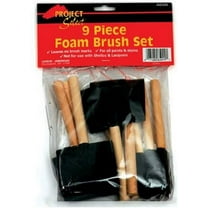 Linzer A-8509 Foam Brushes, For All Paints & Stains, 9-Pack