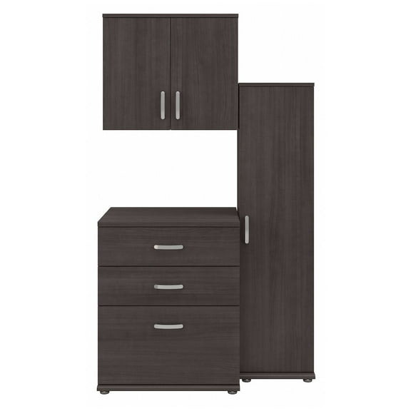 Universal 44W 3 Piece Modular Storage Set in Storm Gray - Engineered Wood