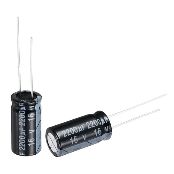 2200uF 16V Capacitor, Aluminum Electrolytic Capacitors 105C High Temp 18pcs