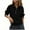 Black, variant on Stamzod Business Casual Sweatshirt for Women Solid Color Turndown Button Pullover Tops Long Sleeve Sport Work Sweatshirts Women's Clothing Dark Blue XXL