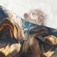 thumbnail image 2 of Yiaed Playful Dolphins Underwater Print Dog Blankets-Cat Blanket Washable for Couch Protection,Puppy Blanket, Soft Plush Reversible Throw Furniture Protector-Medium, 2 of 8
