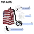 thumbnail image 4 of Lsque America Flag Glitter Pattern Canvas Daypack, Durable Backpack, High-quality Versatile Backpack,Vintage Compact Backpack-Small, 4 of 6