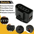 thumbnail image 4 of Unique Bargains 1Set 4 Pins Ignition Coil Connector Plug for Volkswagen Passat 1997-2015 Female Connector Terminal Housing Plug Connector No.4B0973724, 4 of 7