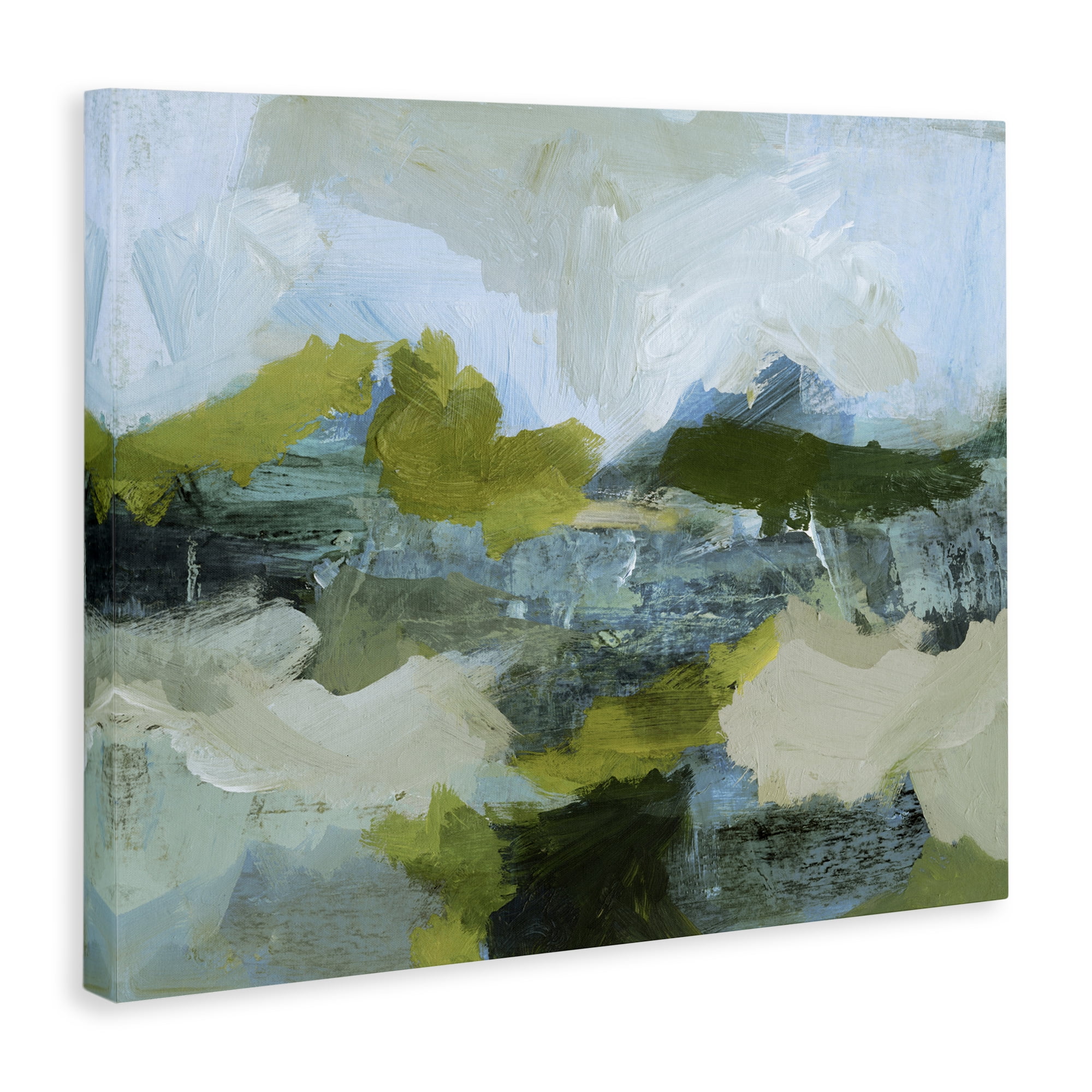 Stupell Industries Expressive Abstract Scenery Abstract Painting Wrapped Canvas Art Print Wall Art, 48 x 36