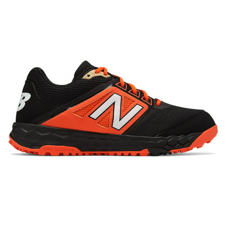New Balance Men's 3000 V4 Turf Baseball Shoe, Black/Orange, 5.5 2E US ...