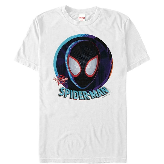 Men's Marvel Spider-Man: Into the Spider-Verse Mask Graphic Tee White Large