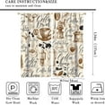 thumbnail image 2 of Coffee Kitchen Curtains,Coffee Theme Vintage Style Polyester Fabric Window Treatments for Bedroom Living Room Café Rod Pocket Window Drapes 2 Panels Set,Total Size 42 x 54 Inch, 2 of 6