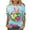 Khaki, variant on XMMSWDLA Happy Easter Day Women Shirt 3/4 Sleeve Bunny Graphic Tee Tops Easter Egg Going Out Top Casual Pullover Blouse Plus Size Tops