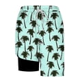 thumbnail image 4 of Aobny Hawaiian Mens Shorts with Liner Board Clothes Slim Casual Shorts for Men,S, 4 of 6