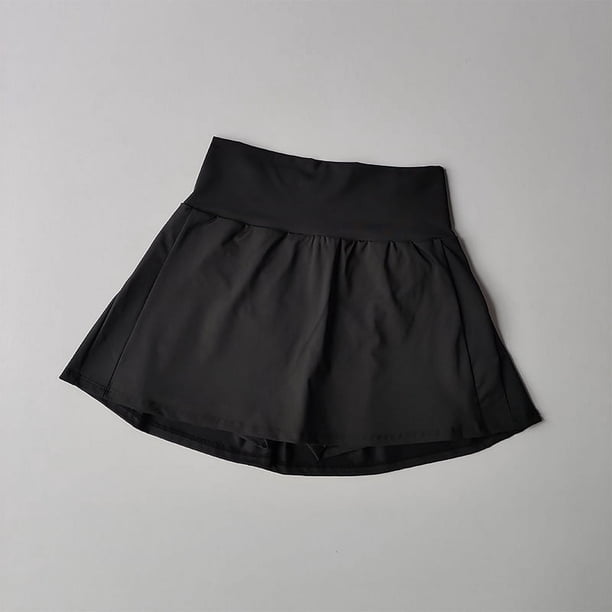 Falda corta deportiva de cintura alta de verano, pantalones cortos forrados, Fitness, Yoga, secado rápido, faldas deportivas para correr, falda de tenis, ropa de Golf para mujer