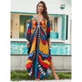 thumbnail image 4 of Traje de baño Cover-ups Tallas grandes Caftanes Playa Cover Up Maxi Vestido de playa Kaftan, 4 of 4