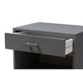 thumbnail image 6 of Baxton Studio Deirdre Modern and Contemporary Grey Wood 1-Drawer Nightstand, 6 of 7