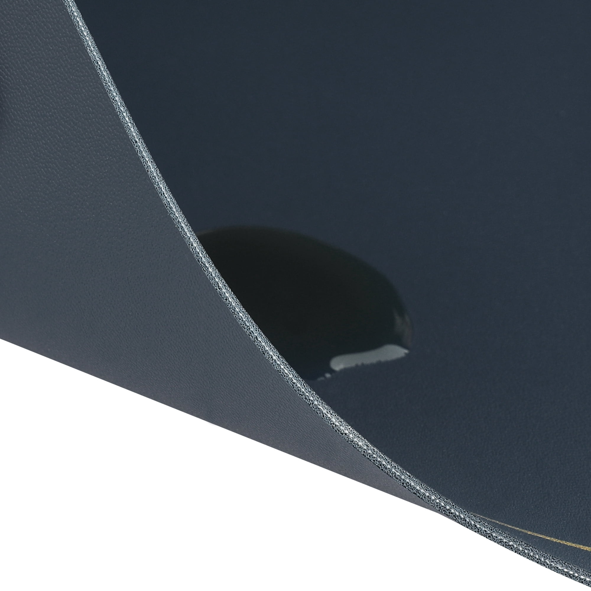 Unique Bargains Set of 6 Heat Resistant Faux Leather Placemats for Kitchen Dining Room Dark Blue