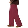 thumbnail image 2 of Ceisia Men's Wide-Leg Relaxed Sweatpants | Elastic Waist Side Layered Stripe Casual Pants (Multiple Solid Colors) Gifts, 2 of 9