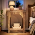 thumbnail image 5 of Tribesigns Wood End Side Table with Storage Space, Rustic Brown, 5 of 8