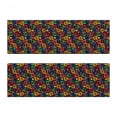 thumbnail image 2 of Geometric Bench Cushion Set of 2, Windows Glass Inspired Rainbow Colored Image with Flowers Like Art Print, Standard Size Foam Pad and Decorative Cover, Multicolor, by Ambesonne, 2 of 4