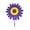 Purple, variant on Sunflower 𝐋awn 𝐏inwheels Wind 𝐒pinners Large Windmill 𝐏inwheel for Garden,Yard, Party Outdoor Decor (Sunflower Pinwheels)