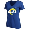 thumbnail image 2 of Women's Fanatics Matthew Stafford Royal Los Angeles Rams Super Bowl LVI Plus Size Name & Number V-Neck T-Shirt, 2 of 3