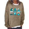 thumbnail image 2 of Aloohaidyvio Christmas Tops,Women Christmas Sweatshirt Round-Neck Long Sleeve Loosen Single Tops Pullover Blouse, 2 of 5
