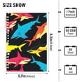thumbnail image 3 of 2 Pcs Colorful Sharks Spiral Notebooks 60 Sheets 120 Pages A5 Journal Notepad 8.3x5.7 Inch Thick Adjustable College Ruled Paper, 3 of 8