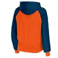 thumbnail image 3 of Women's WEAR by Erin Andrews Orange Chicago Bears Colorblock Lightweight Full-Zip Hoodie, 3 of 3