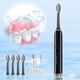 thumbnail image 4 of Cepillo de dientes eléctrico con 4 cabezales y 6 modos - 45000/min, temporizador inteligente, impermeable IPX7, carga USB, batería de 180 días, 4 of 8
