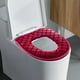 thumbnail image 5 of Cojín de asiento de inodoro de felpa: alfombrilla de baño suave, gruesa y lavable con diseño antideslizante y a prueba de fugas para un uso diario cómodo., 5 of 6