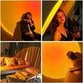 thumbnail image 4 of Softowl Sunset Projection Lamp - Lampe de Coucher de Soleil LED USB & 4 Filtres de Couleur Interchangeables - Coucher de Soleil, Coucher de Soleil Rouge, Soleil, Arc-en-Ciel, 180 Degrés Rotation FYBTO tic Nuit Coucher de Soleil Lumière pour la Photographie et la Chambre, 4 of 5