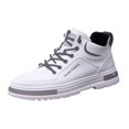thumbnail image 3 of Oyedens High Top Fashion Sneakers for Men Casual Lace Up Canvas Shoes Boys Tennis Play Sneakers, 3 of 5