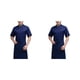 thumbnail image 4 of Naiovety Abrigo de Chef de verano, uniforme de Chef de poliéster, botones con bolsillos delanteros, traje de Catering, suministros de cocina de Type1 NO1, 4 of 6