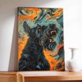 thumbnail image 4 of Hudo Funny Scream Giant Schnauzer Dog Poster Wall Art Decor Giant Schnauzer Dog Canvas Wall Art - Abstract Wall Art - Dog Decor, 4 of 5