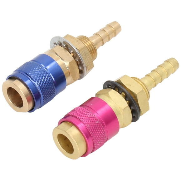 Water Gas Quick Connector Adapter, Brass Portable Plug for PTA DB MIG TIG Welding Torch, Easy to Carry and Store, Odorless and Harmless
