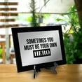 thumbnail image 3 of Sometimes You Must Be Your Own Hero, 12x9 Decorative Wall Plaque | Easel Mount Option | Inspirational Affirmation Wall Art, 3 of 8