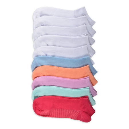 

No Boundaries Women s Solid Low Cut Socks 10 Pack (4-10 Shoe Size)