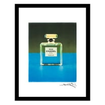 Transparent Fashion Glam Perfume Bottle - Framed Print