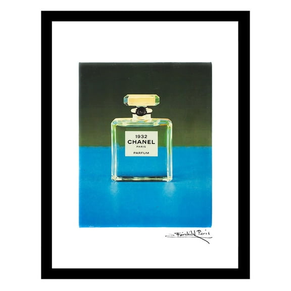 Transparent Fashion Glam Perfume Bottle - Framed Print