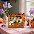 thumbnail image 4 of Halloween Picture Frame -6.26Ã5.31in Wooden Photo Display for Tabletop, Home Decor, Halloween Party Decorations, for Displaying Halloween Memories and Seasonal Photos(Orange), 4 of 4