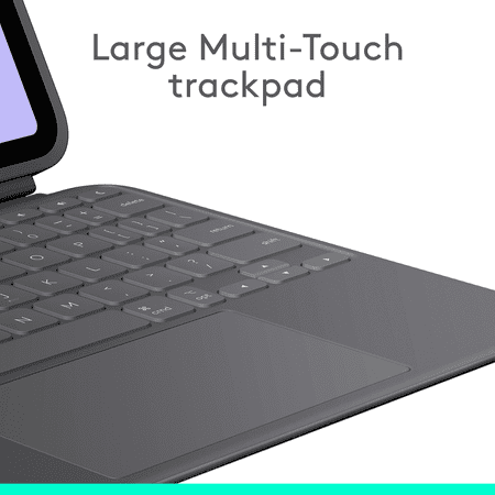 Logitech - Combo Touch for iPad Pro 11” Keyboard Case with Detachable Backlit Keyboard with Kickstand - Graphite