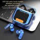 thumbnail image 5 of Auriculares Bluetooth SUSUchens con cancelación de ruido inteligente, resistentes al agua, graves profundos, control táctil, portátiles, inalámbricos, blancos, 5 of 8