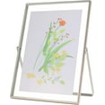 thumbnail image 1 of shiyou-Picture Frame 5x7, Photo Display 4x6 Metal Photo Frame Vertical Tabletop, Tempered Glass Frames Silver, 1 of 4