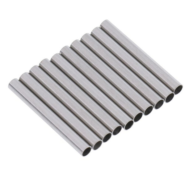 10 piezas de tubo de correa de reloj de acero inoxidable, herramienta de pasador de barra, relojero de 18 a 22 mm 2mm