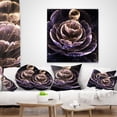 thumbnail image 4 of Designart Purple Ideal Fractal Flower with Pollen - Floral Throw Pillow - 16x16, 4 of 5
