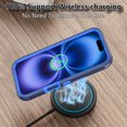 thumbnail image 5 of Misty for iPhone 17 Case with Belt Clip Holster Military Grade Heavy Duty Protection 3 in 1 Shockproof Armor Rugged Durable Detachable iPhone 17 6.3 inch 2025 Phone - Dark Blue+Blue, 5 of 5