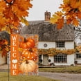 thumbnail image 5 of Sm:)e Fall Garden Flag 12x18 Inch Double Sided - Welcome Pumpkins, Seasonal Decorative Flag Rustic Autumn Outdoor Yard Decor, 5 of 7