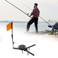 thumbnail image 4 of Soidarity Kit de pesca en hielo de invierno, fácil de usar, bandera de pesca en hielo, placa Base Triangular, equipo de pesca portátil ligero para pesca Pescar Soidarity OD006781-00, 4 of 6