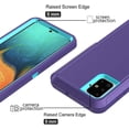 thumbnail image 3 of HSHDLDF Samsung Galaxy A71 4G Case, Samsung Galaxy A71 4G Case Soft TPU Hard PC Heavy Duty Shockproof 3 Layer Cover for Samsung Galaxy A71 4G (Dark Purple), 3 of 5