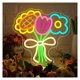 thumbnail image 1 of Letrero Luminoso De Neón Con Forma De Ramo Para Escaparate De Floristería, Regulable, Ideal Para Decoración De Pared En Zona De Relax 35x35cm, 1 of 8